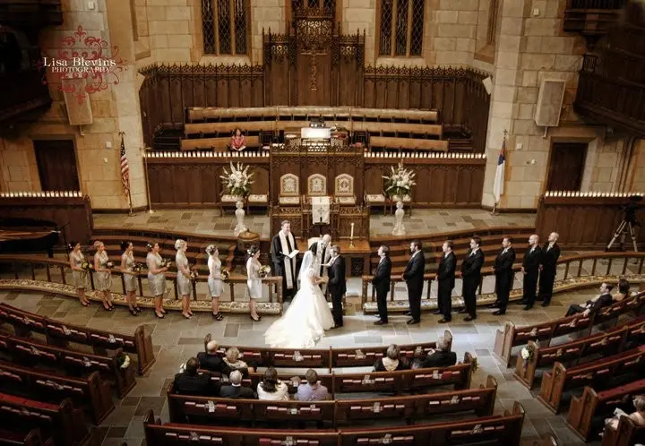 Candid wedding moment